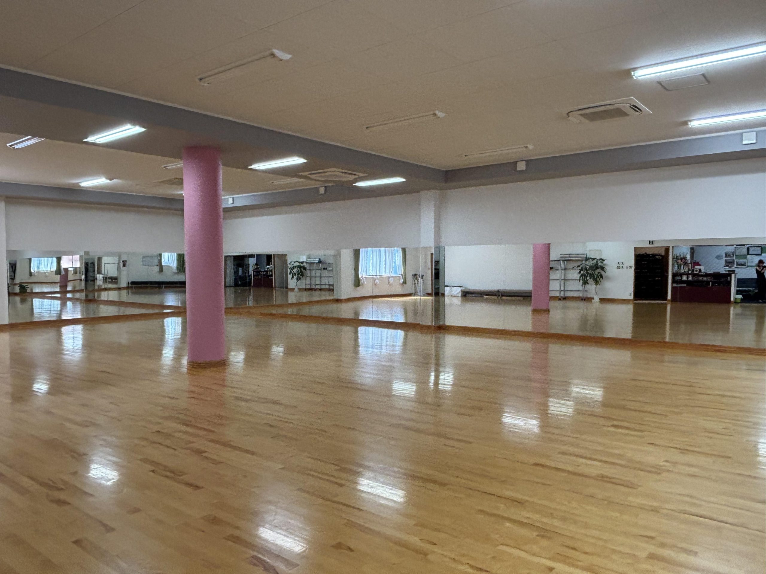 広々と優雅なダンススタジオ